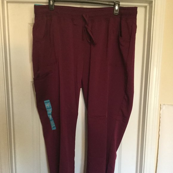 Scrubstar Pants & Jumpsuits Scrubstar Size 3xl Wine Scrub Yoga